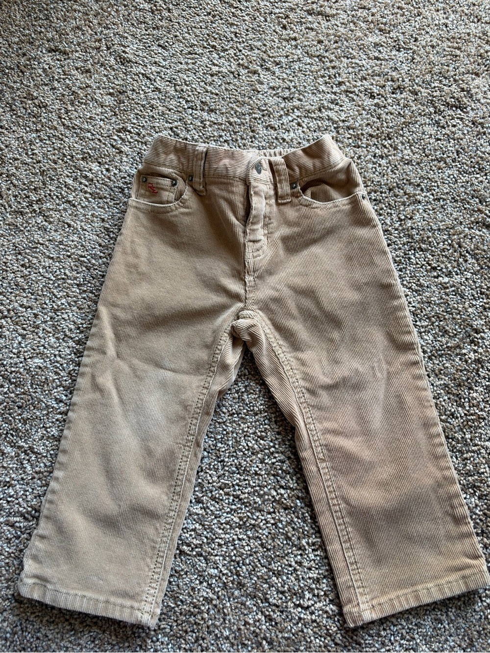 POLO RALPH LAUREN Tan Corduroy Khaki Pants Stretch Back